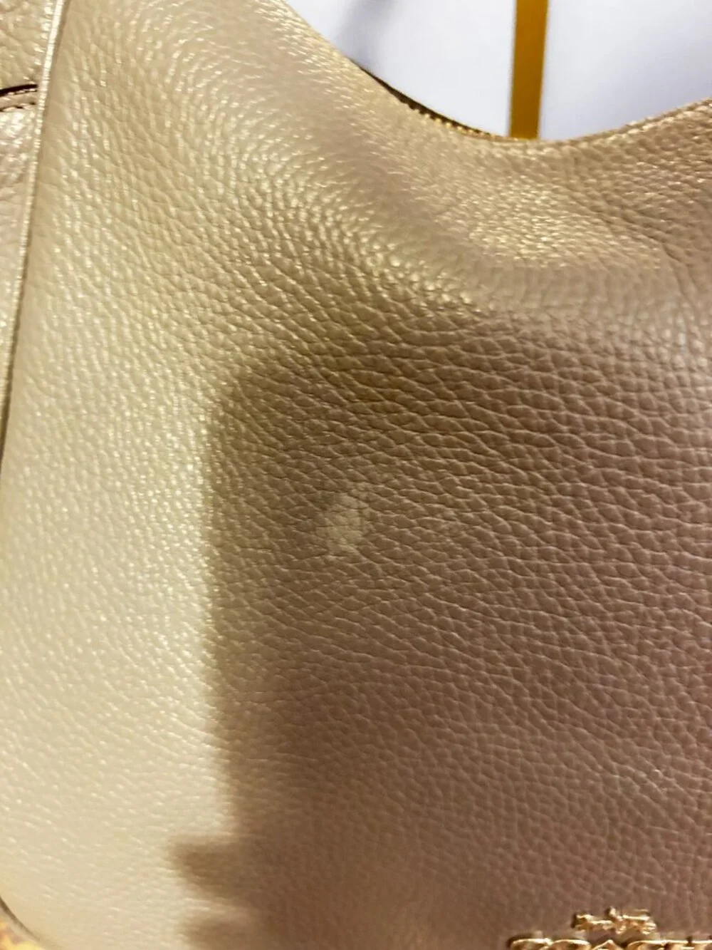 Coach Madison Pebble Leather Shoulder Bag – Light Blue – Silvertone Hardware